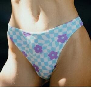 ONEONE Swimwear Taylor High Cut Bikini Bottom Power 2 The Flower Floral Large